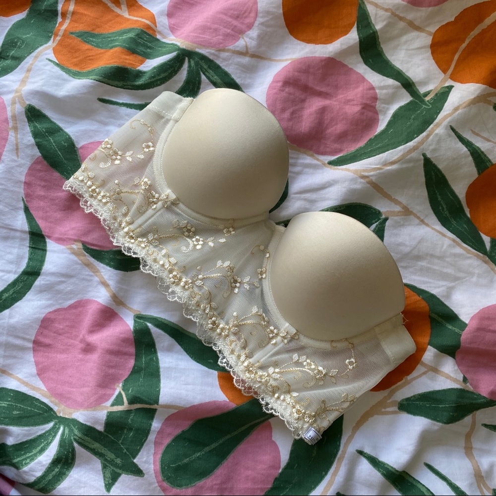 Aerie Cream Lace Bra